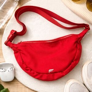 Fabletics Red Belt Bag Fanny Pack Crossbody Adjustable Sporty